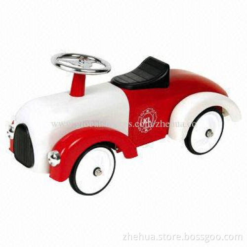 Hot-selling Kids'/Children's Metal Glide Ride-on Car, Available in Red and White Colors